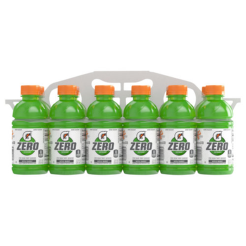 Gatorade Thirst Quencher, Zero Sugar, Apple Burst, 12-Pack