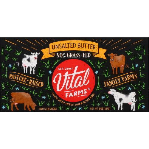 Vital Farms Grass-Fed Unsalted Butter