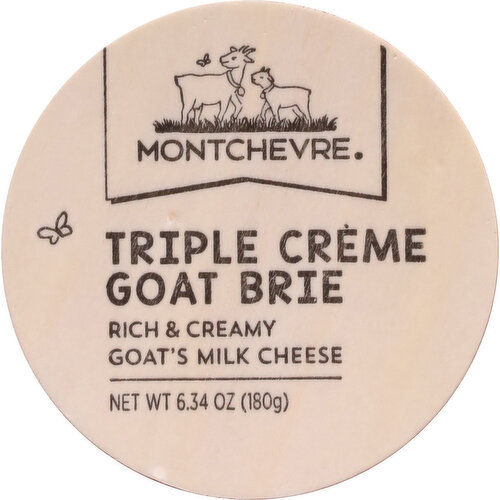 Montchevre Milk Cheese, Triple Creme Goat Brie