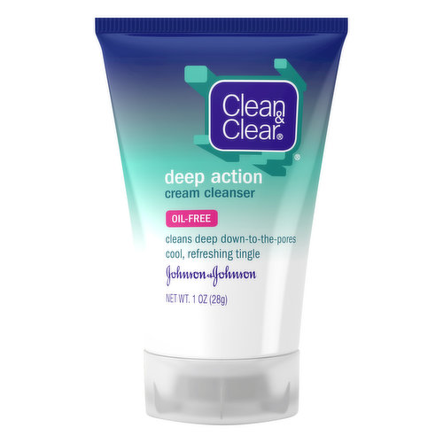 Clean & Clear Cream Cleanser, Deep Action