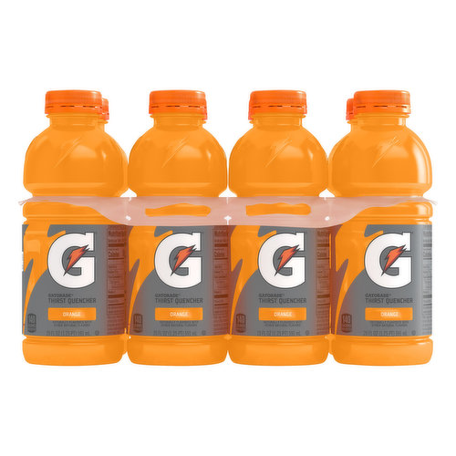 Gatorade Thirst Quencher, Orange, 8 Pack