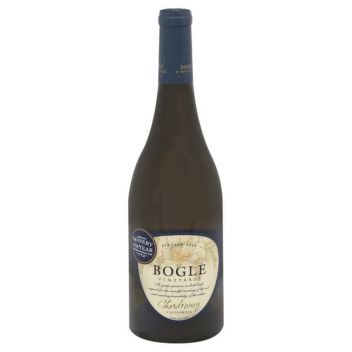 BOGLE VINEYARDS Chardonnay, California, Vintage 2018