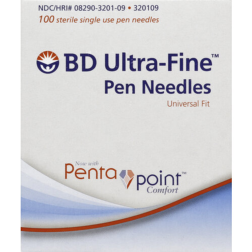 Bd Pen Needles Ultra Fine Universal Fit Short