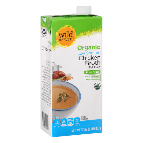 Organic No Salt Added Chicken Broth, 32 fl oz at Whole Foods Market