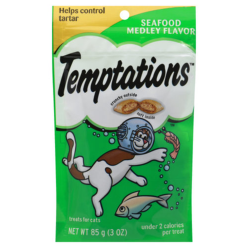 Temptations Treats for Cats, Seafood Medley Flavor