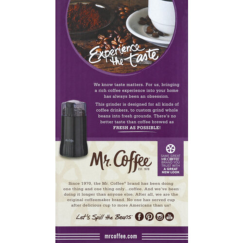 Mr. Coffee 14 Cup Simple Grind Coffee Grinder - Power Townsend Company