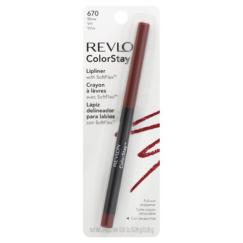 Revlon Colorstay Lip Liner, Longwear, Wine 670