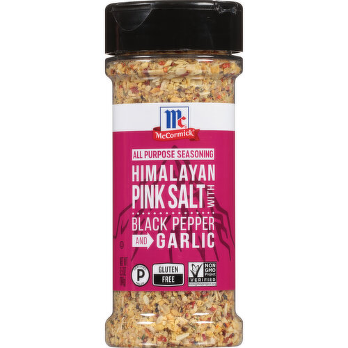 McCormick Himalayan Pink Salt with Black Pepper and Garlic All Purpose Seasoning