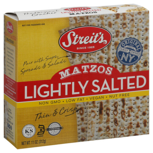 Streit's Matzos, Lightly Salted