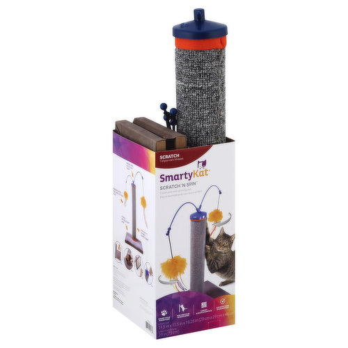 SmartyKat Cat Toy, Scratch 'N Spin