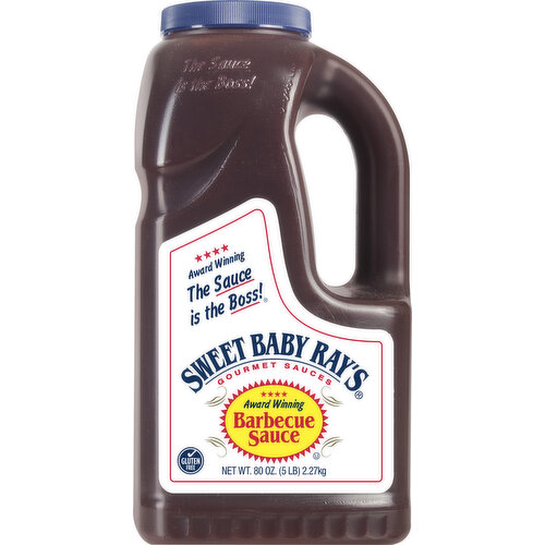 Gluten free. Gourmet sauces. The sauce is the boss! www.sbrfoodservice.com. www.sweetbabyrays.com. Award winning.