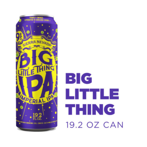 Sierra Nevada Beer, Big Little Thing Imperial IPA Craft Beer 19.2oz Can