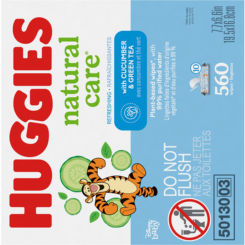 Baby Wipes, Huggies Natural Care Refreshing Baby Diaper Wipes