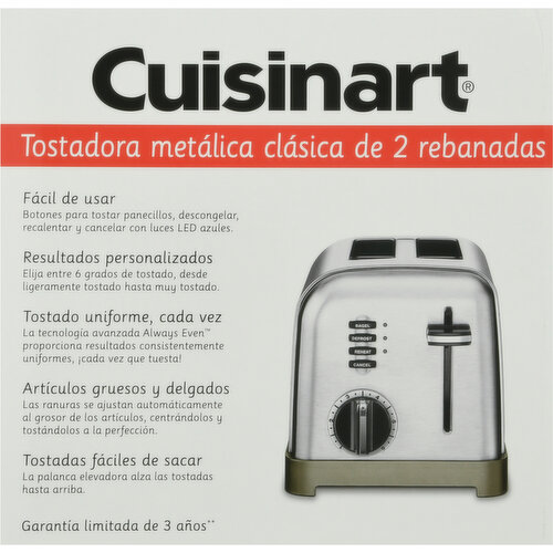 Cuisinart 4-Slice Metal Classic Toaster - Black/Stainless