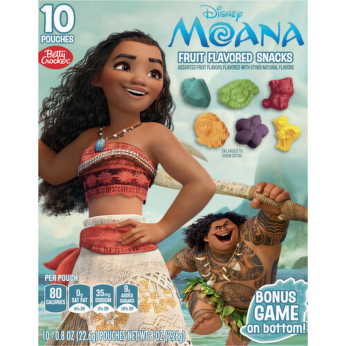 Betty Crocker Disney Moana Assorted Fruit Flavored Snacks