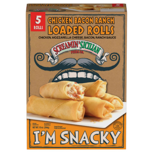 Screamin' Sicilian Pizza Co. Rolls, Loaded, Chicken Bacon Ranch