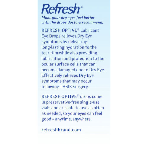 Refresh Lubricant Eye Drops for Dry Eyes