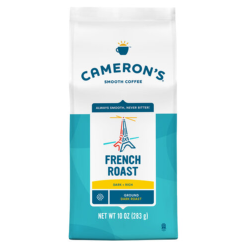 Cameron's Coffee, Smooth, Ground, Dark Roast, French Roast