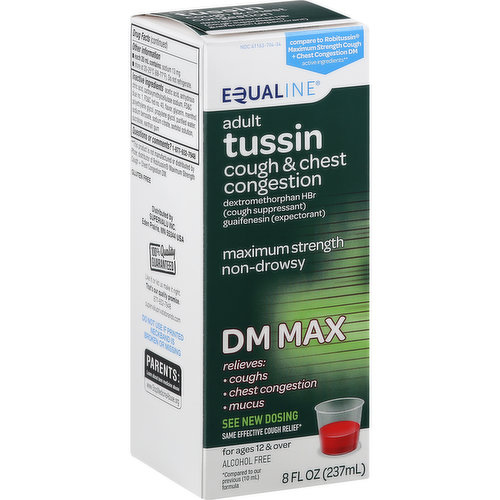 Equaline Tussin, Maximum Strength, Non-Drowsy, Adult