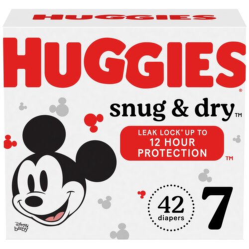 Huggies Snug & Dry Diapers, Disney Baby, 7 (Over 41 lb)