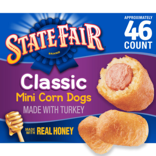 State Fair Classic Mini Corn Dogs, Frozen, 46 Count