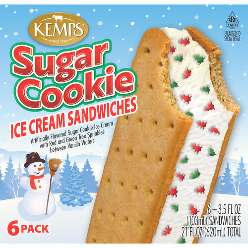 Kemps Sugar Cookie Ice Cream Sandwiches