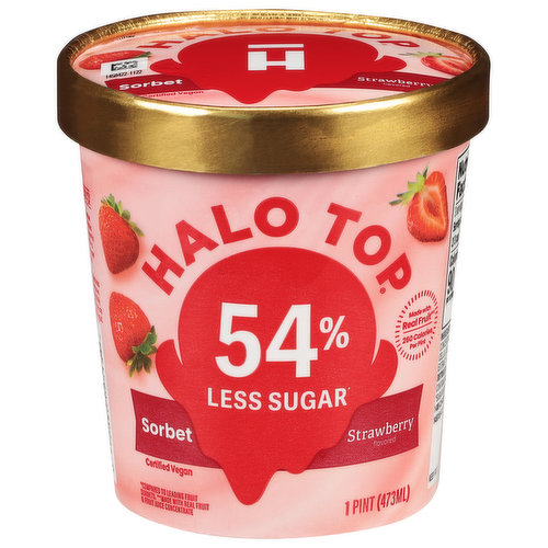 Halo Top Sorbet, Strawberry