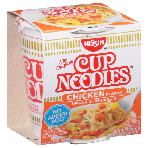 Nissin Cup Noodles Ramen Noodle Soup, Chicken Flavor