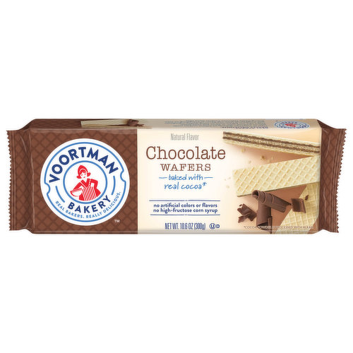 Voortman Bakery Wafers, Chocolate