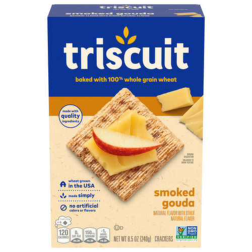 TRISCUIT Smoked Gouda Whole Grain Wheat Crackers