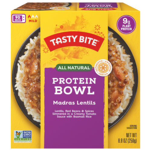 Tasty Bite Protein Bowl, Madras Lentils