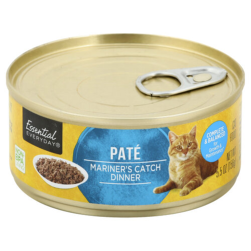 Essential Everyday Cat Food, Pate, Mariner's Catch Dinner