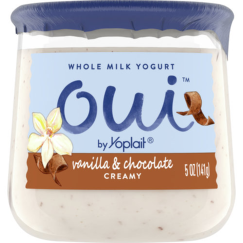 Oui by Yoplait Vanilla Whole Milk French Style Yogurt Jars, 4 ct / 5 oz -  Fred Meyer