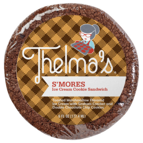 Thelma's Ice Cream Cookie Sandwich, S'mores