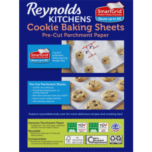 Kitchens Cookie Baking Sheets Pre-Cut Parchment Paper Baking Paper