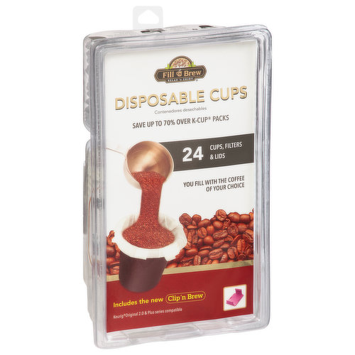 Fill 'n Brew Disposable Cups Cups, Filters & Lids
