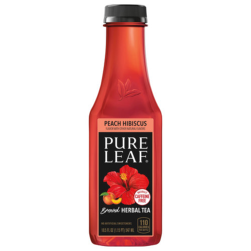 Pure Leaf Pure Leaf Brewed Herbal Tea Peach Hibiscus 18.5 Fl Oz