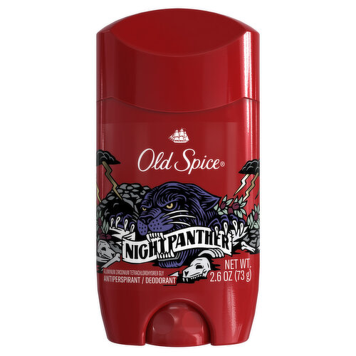 Old Spice Wild Collection Old Spice Anti-Perspirant Deodorant for Men, NightPanther, 2.6 Oz.