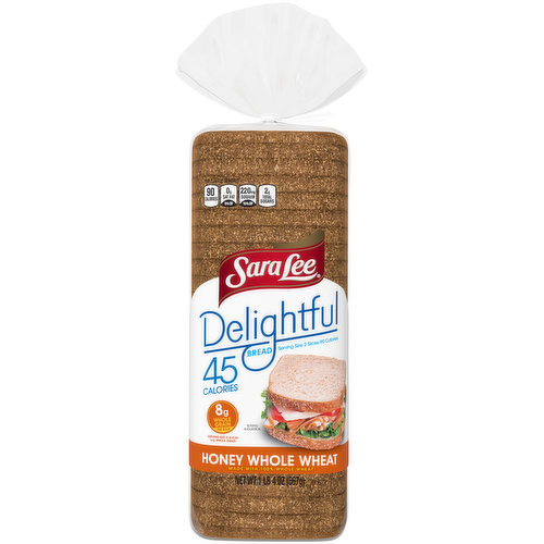 Sara Lee Sara Lee Delightful Honey Whole Wheat Bread, 20 oz