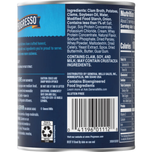 Progresso Soup, New England Clam Chowder, Traditional