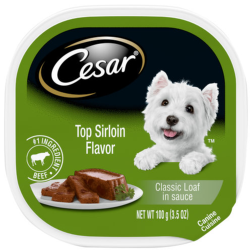 Cesar Top Sirloin Flavor Classic Loaf in Sauce Canine Cuisine