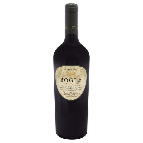 As grape growers we hold high regard for the mindful tending of the soil and exacting knowledge of the cellar.  boglewinery.com. Certified Green: California rules. Sustainable winegrowing. Alcohol 14.5% by volume. 29 Vinted and bottled by Bogle Vineyards.