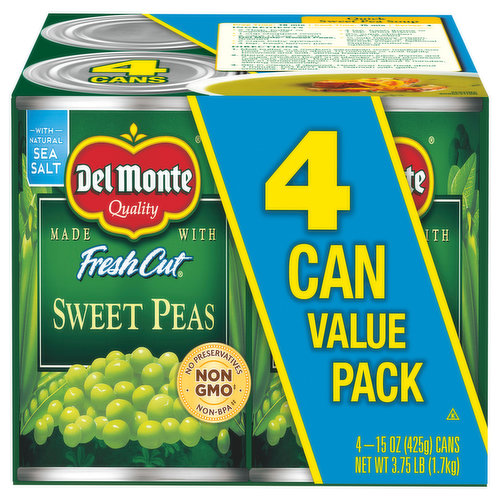 Del Monte Fresh Cut Sweet Peas, Value Pack