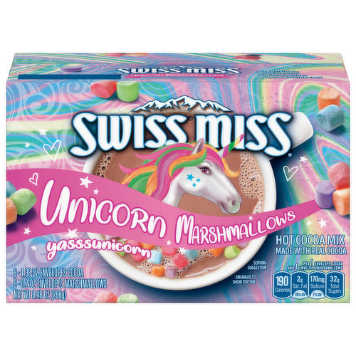 Swiss Miss Hot Cocoa Mix, Unicorn Marshmallows