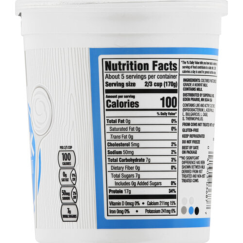 Great Value Plain Greek Nonfat Yogurt Nutrition Facts Besto Blog