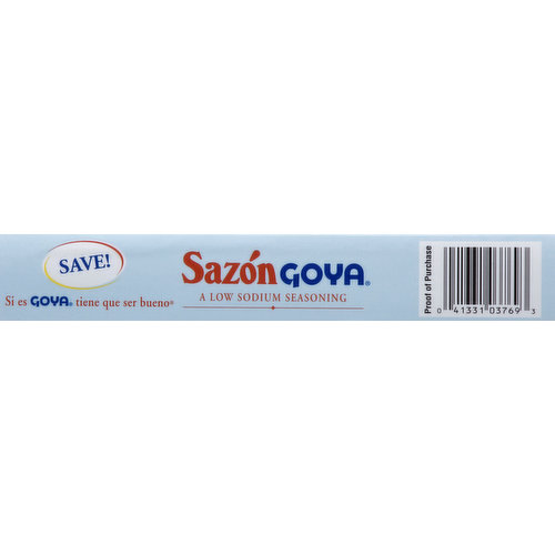 Sazon Goya Low Sodium Seasoning 3.52 Oz