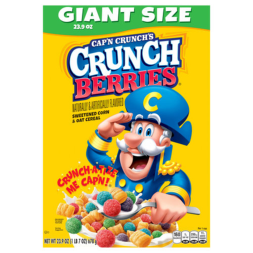 Cap'n Crunch's Cereal, Crunch Berries, Giant Size