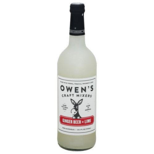 Owens Ginger Beer N/A Mixer With Lime