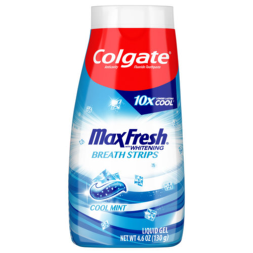  Colgate Max White Anticavity Fluoride Toothpaste Crystal Mint  - Net Wt 4.6 Ounce : Health & Household