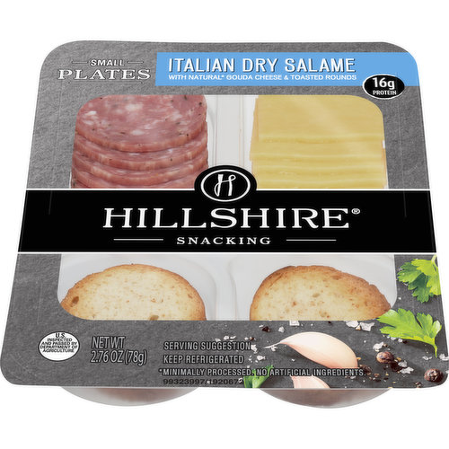 Hillshire Farm Hillshire Snacking Italian Dry Salami & Gouda Cheese Small Plates